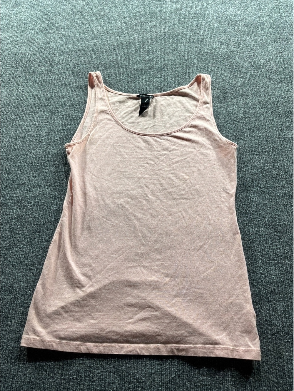 H&M Basic Pink Cotton Tank Top Medium